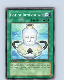 Yu-Gi-Oh TCG Pot Of Benevolence ABPF-EN061 1st Edition Common Card Played LP - Image 1