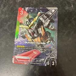 GUNDAM Card Game GUNDAM KYRIOS GD03-022 R+ HOLO FOIL ENGLISH STEEL REQUIEM - Image 1