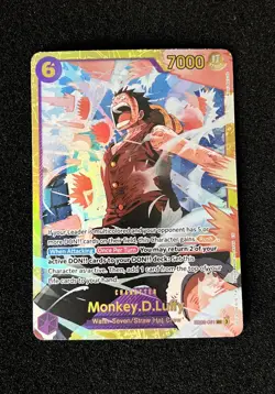 Monkey.D.Luffy EB02-061 SEC - One Piece TCG - English Card Near-Mint Secret Rare - Image 1