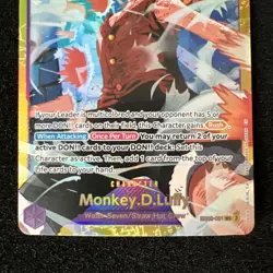 Monkey.D.Luffy EB02-061 SEC - One Piece TCG - English Card Near-Mint Secret Rare - Image 4