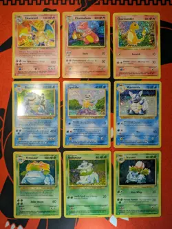 Pokemon Trading Card Game Classic Charizard Venusaur Blastoise 9 Cards - Image 2