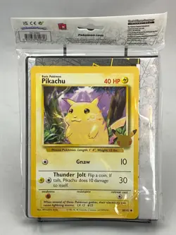 Pokemon 25th Anniversary First Partner Binder + Oversized Pikachu Card Sealed - Image 1