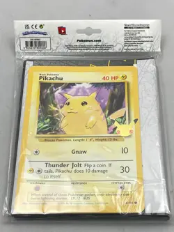 Pokemon 25th Anniversary First Partner Binder + Oversized Pikachu Card Sealed - Image 4