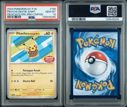 POKEMON INDONESIAN SV-P PROMO #155 PIKACHU IN BATIK SHIRT PSA 10 w/ Card Guard! - Image 3