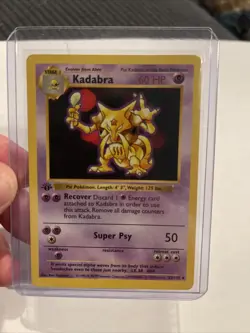 Kadabra Base Set 1st Edition Shadowless Pokemon Card 32/102🔥 - Image 1