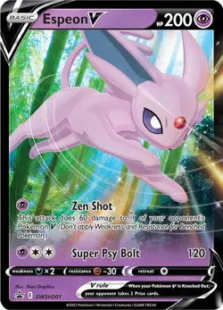 Espeon V SWSH201 Holo SWSH: Sword & Shield Promo Cards Pokemon Card - Image 1