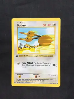 Pokemon Cards: Base Set 1st Edition Common: Doduo 48/102 - Image 1
