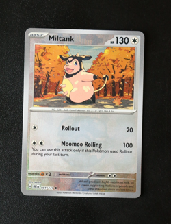 Pokemon Card Miltank, Hippowdown, Hoothoot Master Ball Prismatic Evolutions NM ⭐ - Image 1