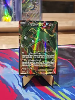 Rayquaza EX 123/124 Full Art Holofoil Dragon Exalted Card - Image 1
