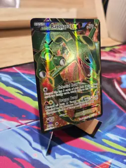 Rayquaza EX 123/124 Full Art Holofoil Dragon Exalted Card - Image 2