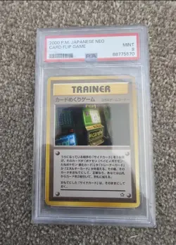 Pokemon Japanese Neo 1 Genesis Card Flip Game 2000 Card 92/111 PSA 9 - Image 1