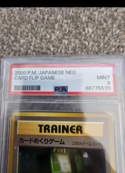 Pokemon Japanese Neo 1 Genesis Card Flip Game 2000 Card 92/111 PSA 9 - Image 2