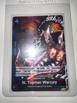 OP13-089 St. Topman Warcury Rare Alt Art One Piece TCG English Card NM! - Image 1