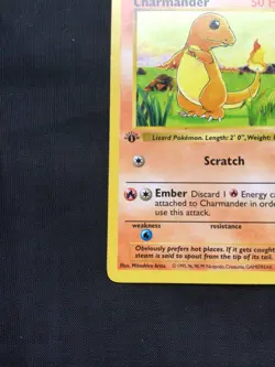 Pokemon Cards: Base Set 1st Edition Common: Charmander 46/102 - Image 5
