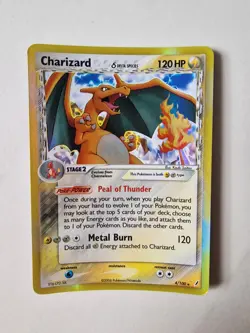 Pokemon TCG Charizard (Delta Species) 4/100 Crystal Guardians Holo Card HP - Image 1
