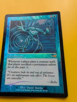 Aether Barrier. Enchantment MTG Card. OLD VINTAGE FOIL. NEMESIS. - Image 3