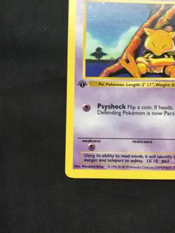 Pokemon Cards: Base Set 1st Edition Common: Abra 43/102 - Image 5