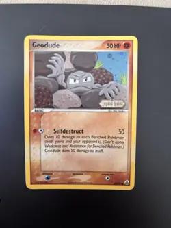 Geodude Reverse Holo 53/92 Rare Pokemon Card EX Legend Maker Stamped NM - Image 1