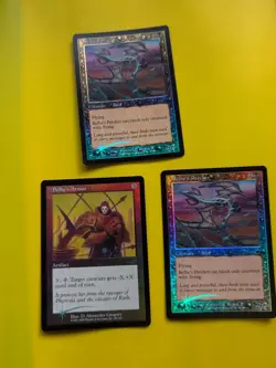 Belbe's Armor 7 Belbe's Percher x2 MTG 3 Card. OLD VINTAGE FOIL. NEMESIS. - Image 1