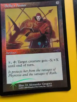 Belbe's Armor 7 Belbe's Percher x2 MTG 3 Card. OLD VINTAGE FOIL. NEMESIS. - Image 4