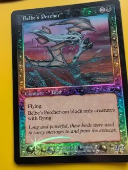 Belbe's Armor 7 Belbe's Percher x2 MTG 3 Card. OLD VINTAGE FOIL. NEMESIS. - Image 5