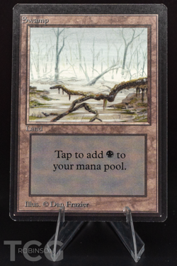 Swamp (A) - 1993 Magic the Gathering - Limited Edition Beta Regular - Image 1