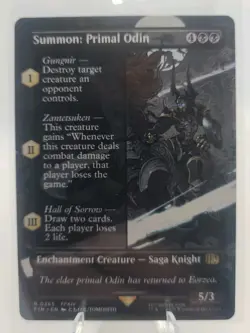 Summon: Primal Odin (Borderless) #0365 Regular Final Fantasy MTG NM - Image 1