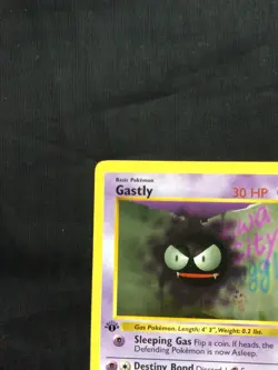 Pokemon Cards: Base Set 1st Edition Common: Gastly 50/102 - Image 2
