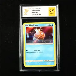 TQG 9.5 MINT+ 2019 Pokemon ENG Magikarp 8/18 C - Image 1