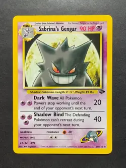 Pokemon TCG Sabrina's Gengar 29/132 Gym Challenge Regular NM ungraded - Image 1