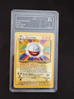 Pokemon Base Set Electrode 21/102 Vintage 1999 Grading 8 - Not PSA Mint - Image 1