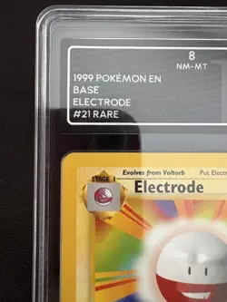 Pokemon Base Set Electrode 21/102 Vintage 1999 Grading 8 - Not PSA Mint - Image 3