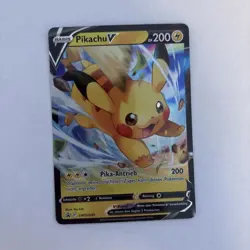 Pikachu V Black Star Promo Pokemon Karte Deutsch SWSH285 - Image 1