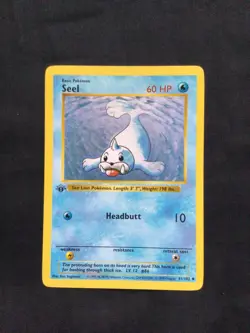Pokemon Cards: Base Set 1st Edition Uncommon: Seel 41/102 - Image 1