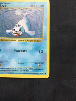 Pokemon Cards: Base Set 1st Edition Uncommon: Seel 41/102 - Image 4