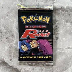 Pokemon TCG Team Rocket 1999-2000 Sealed Booster Pack WOTC, Jessie and James Art - Image 1