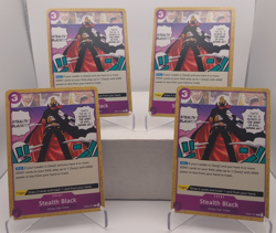 Stealth Black Playset - EB04-041 x4 - The Azure Sea's Seven - One Piece TCG - Image 1