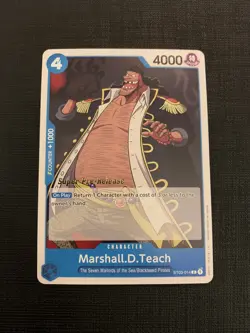 One Piece Super PreRelease 1st Edition Marshall Teach ST03-014 Croc Starter Deck - Image 1