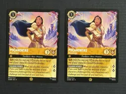 Disney Lorcana Pocahontas Peacekeeper Legendary Non-foil Winterspell Qty 2 - Image 1