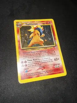 Typhlosion 17/111 Unlimited Neo Genesis - WOTC Vintage Pokemon Card - LP/HP - Image 1