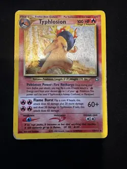 Typhlosion 17/111 Unlimited Neo Genesis - WOTC Vintage Pokemon Card - LP/HP - Image 3