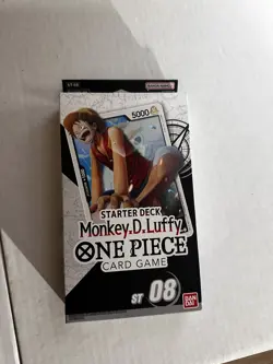 One Piece Card Game ST-08 Starter Deck ENGLISH Sealed New Monkey D Luffy - Image 1
