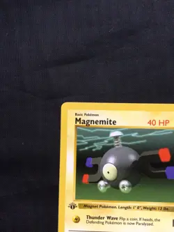 Pokemon Cards: Base Set 1st Edition Common: Magnemite 53/102 - Image 2