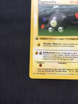 Pokemon Cards: Base Set 1st Edition Common: Magnemite 53/102 - Image 5