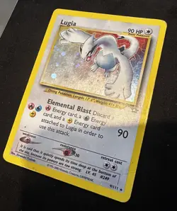 Lugia 9/111 Unlimited Neo Genesis Holo - WOTC Vintage Pokemon Card - MP/HP - Image 1