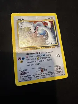 Lugia 9/111 Unlimited Neo Genesis Holo - WOTC Vintage Pokemon Card - MP/HP - Image 2
