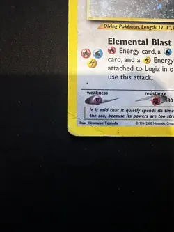 Lugia 9/111 Unlimited Neo Genesis Holo - WOTC Vintage Pokemon Card - MP/HP - Image 5