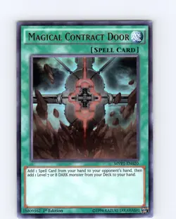 Yu-Gi-Oh TCG Magical Contract Door MVP1-EN020 1st Edition Ultra Rare Card NM - Image 1