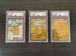 Pokemon Cards: Pikachu EX PSA 10 Lot (SSP #219, #247 and PRE #179) - Image 1