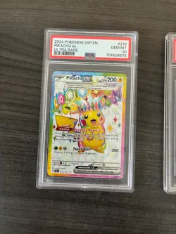 Pokemon Cards: Pikachu EX PSA 10 Lot (SSP #219, #247 and PRE #179) - Image 3